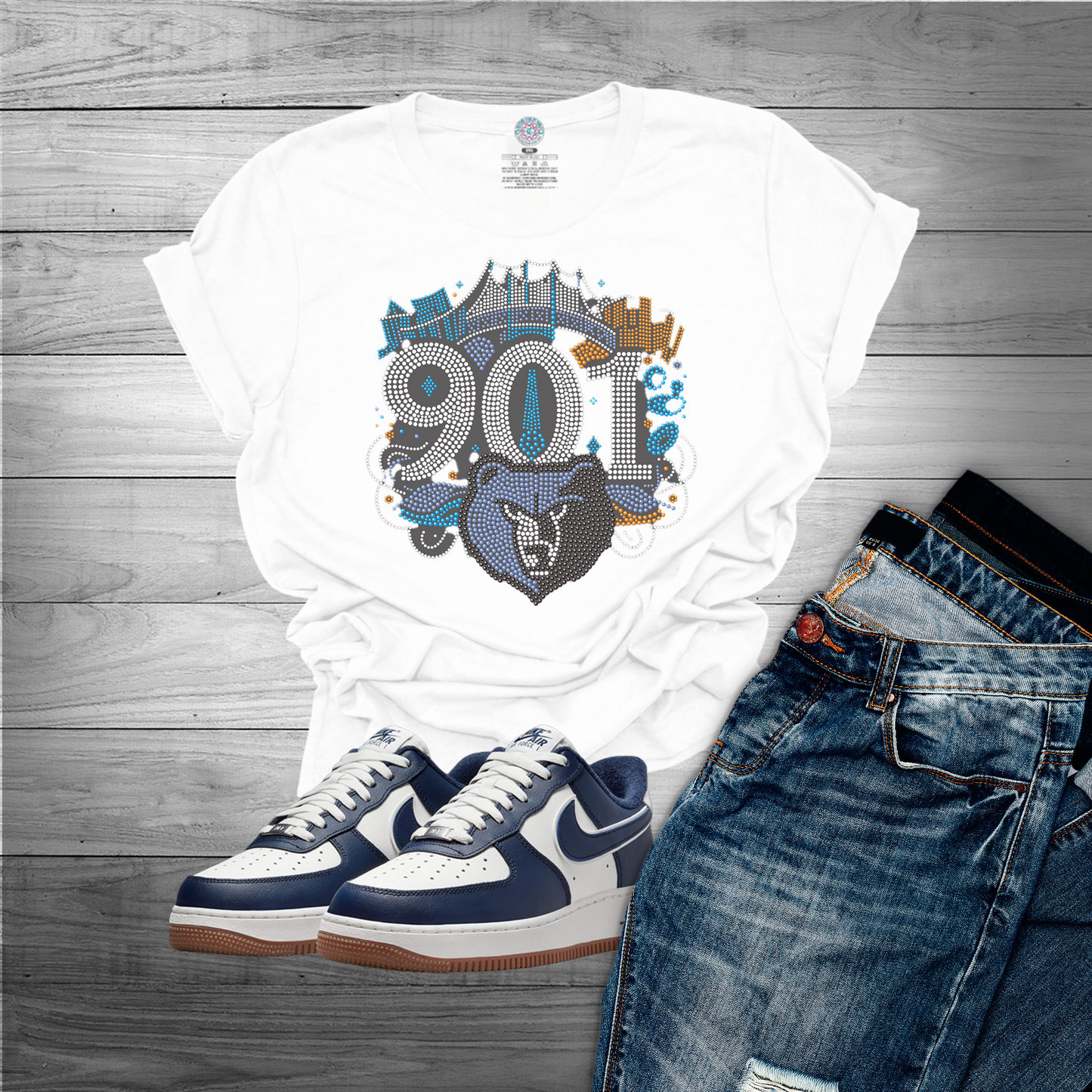 901 Grizzlies Bling Tee