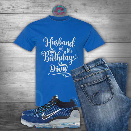 Husband of Birthday Diva (Silver)