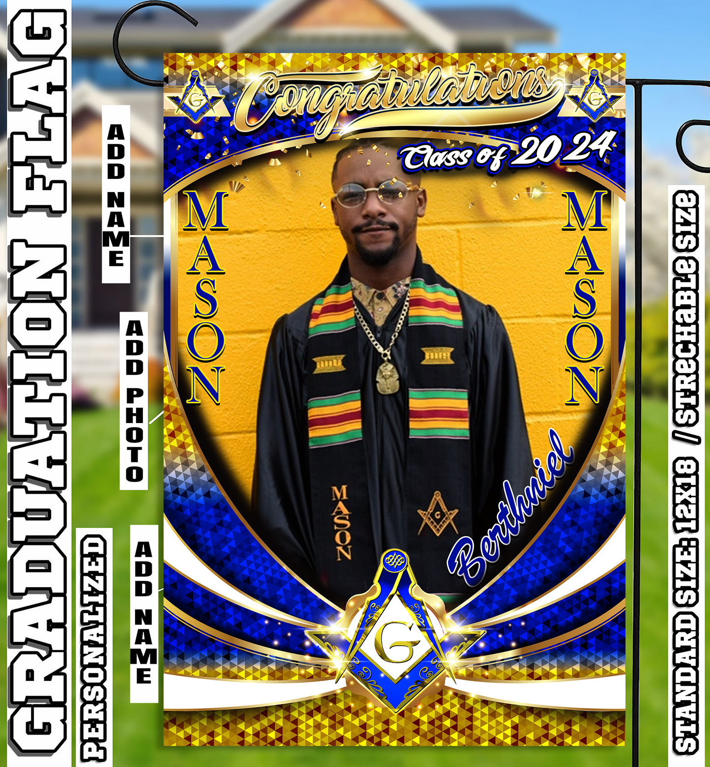 2024 Customized Fraternity and Sorority Garden Flags