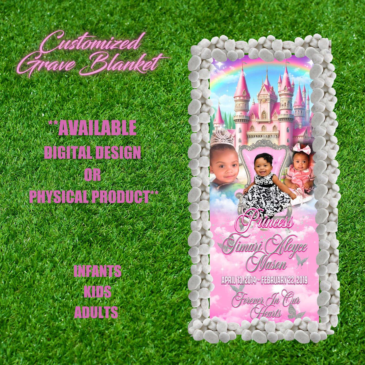 Customized Grave Blanket