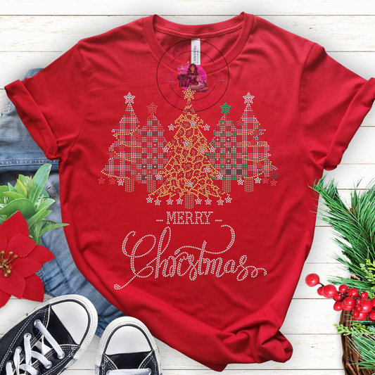 Merry Christmas Bling Tee