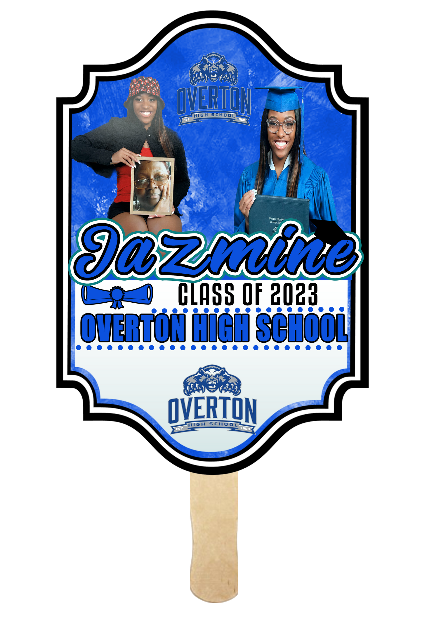 Custom Graduation Fan