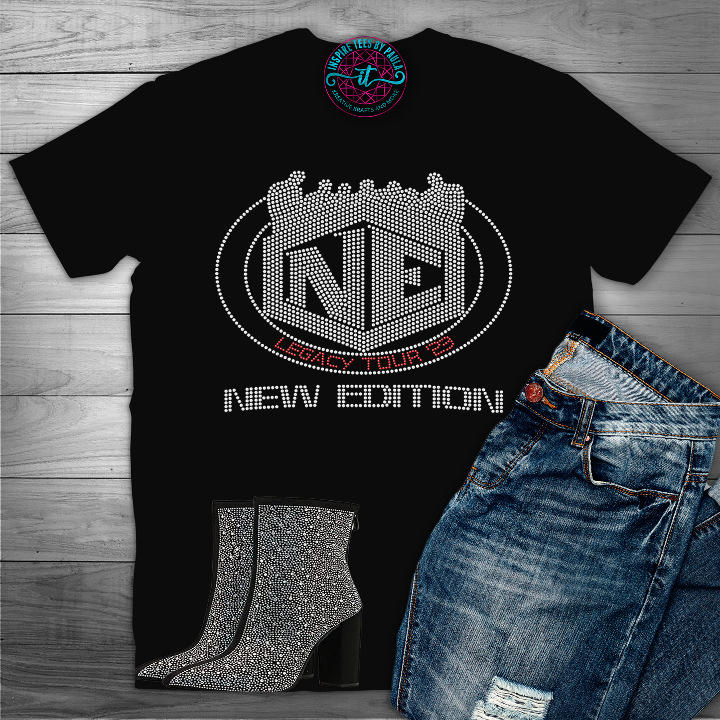 New Edition Legacy Tour Bling Tee