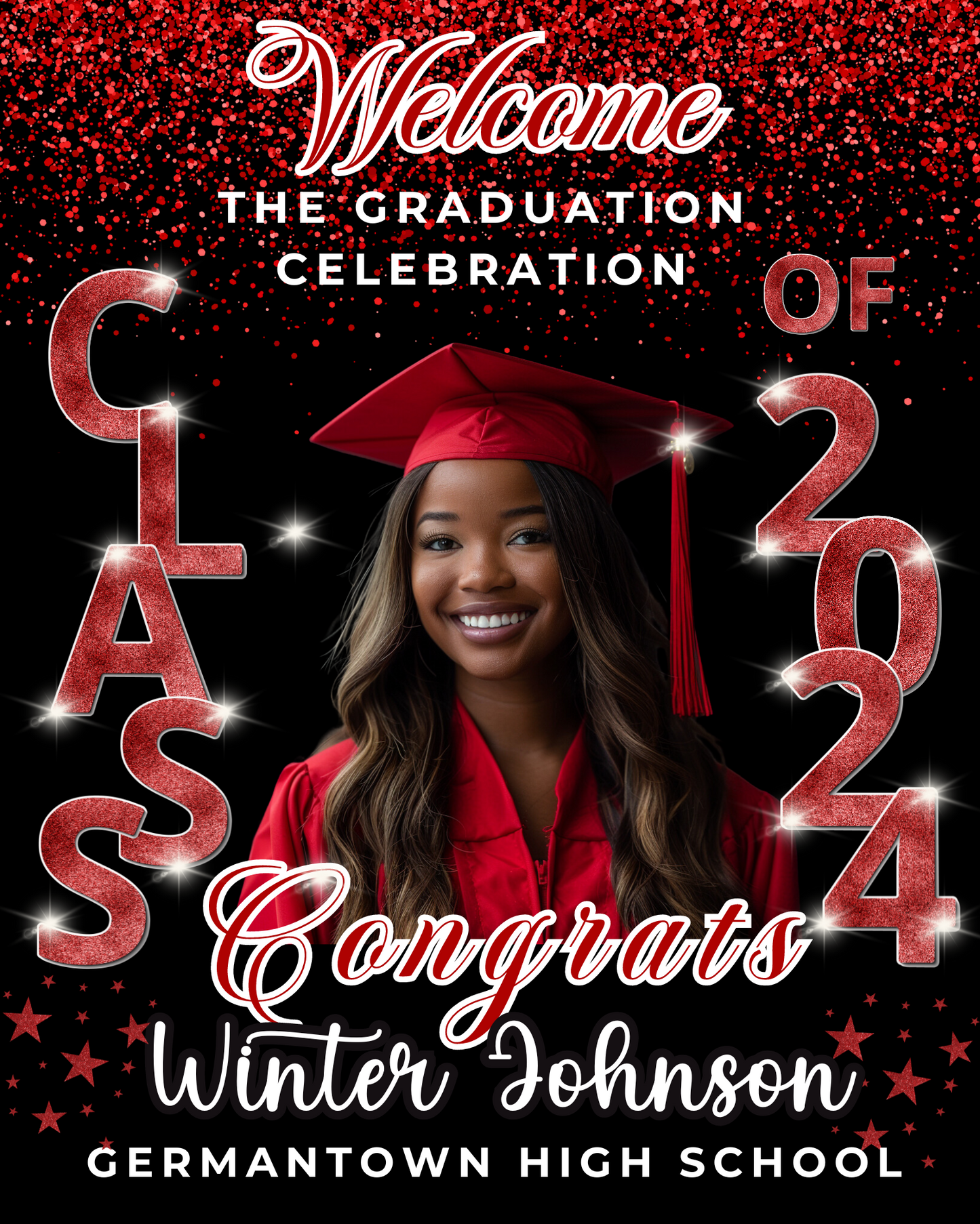 Graduation Party Welcome Sign Custom Photo Grad Party Sign Personalized Graduation Decoration High School Graduation College Graduation Sign