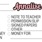 Customized Teacher Student Envelopes (packs of 10)