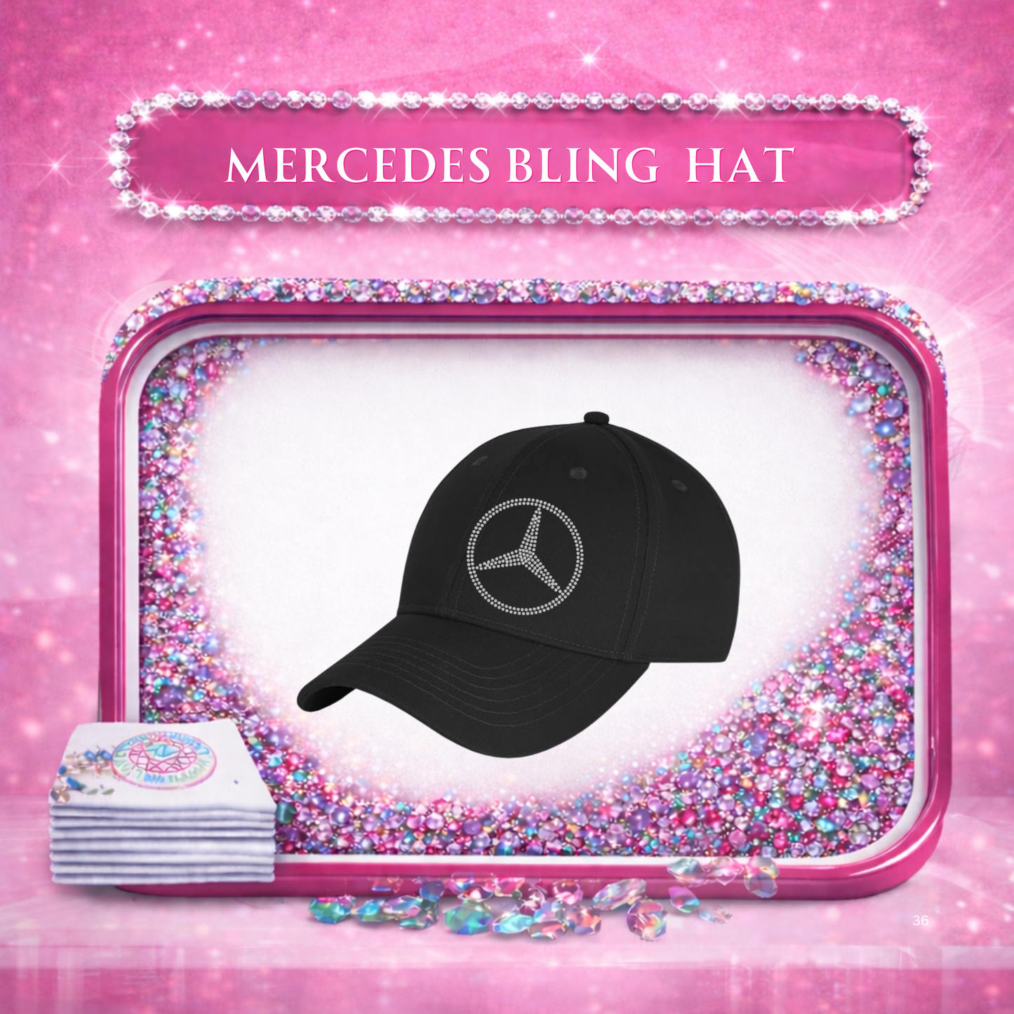Mercedes Benz Bling Hat
