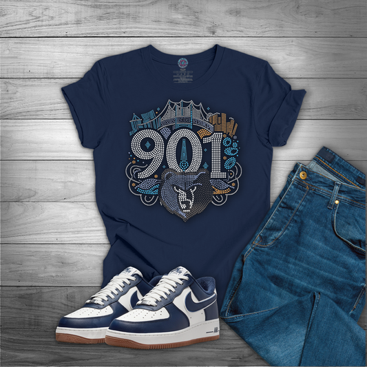 901 Grizzlies Bling Tee