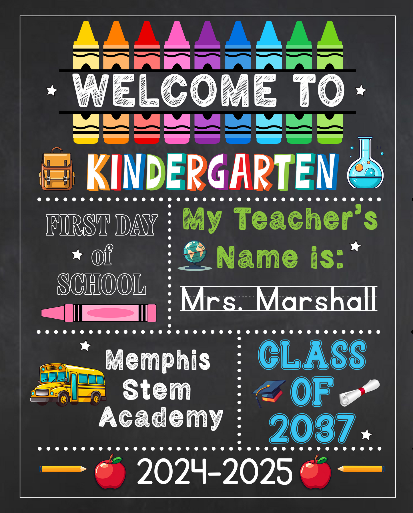 Customized Back to School Signs