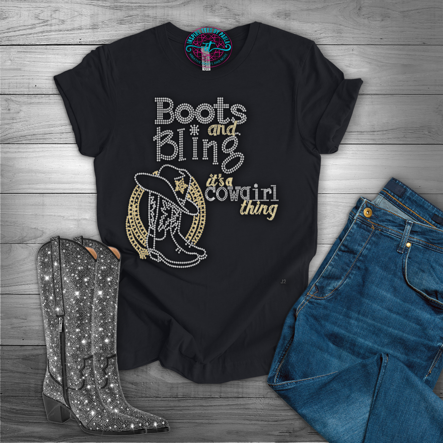 Boots and Bling it's a Cowgirl Thing (Tee & Sweatshirt available)