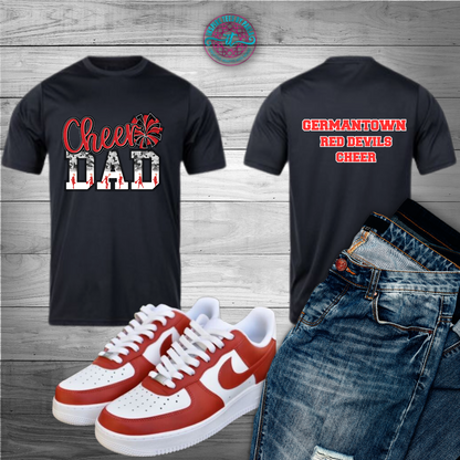 Family Cheer Tees (front and back)