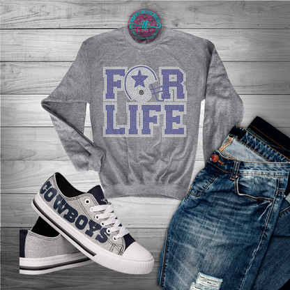 Dallas Cowboys For Life Bling Tee