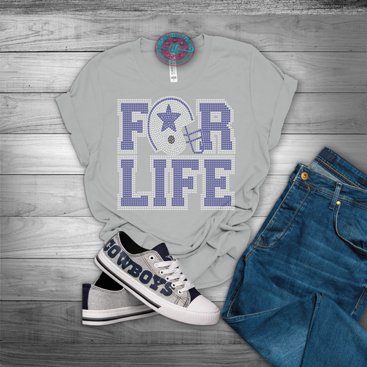 Dallas Cowboys For Life Bling Tee