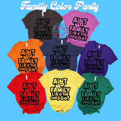 Family Color Party Tees