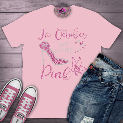 In October We Wear Pink (Bling Tee)