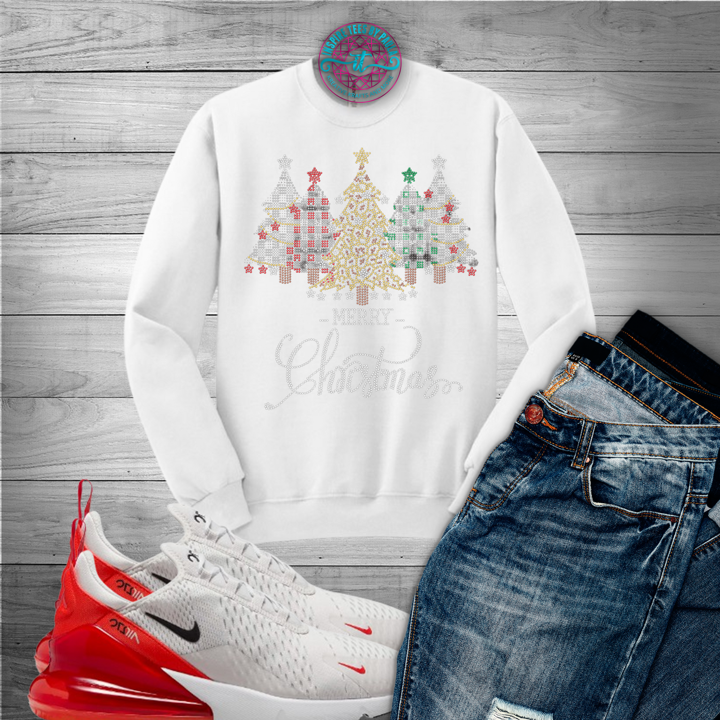 Merry Christmas Bling Tee