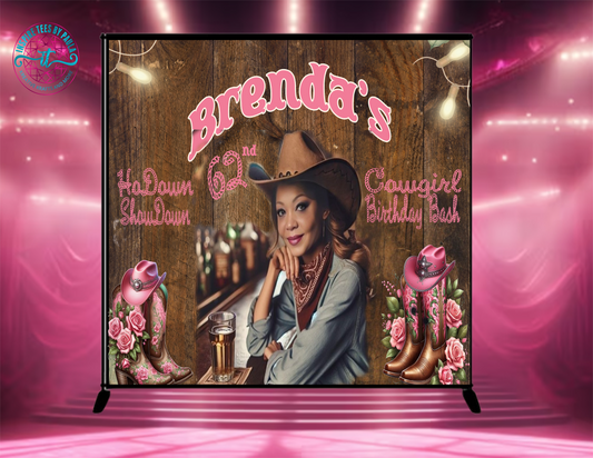 Customized Vinyl Banner (Cowgirl Edition)