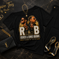 Women’s Off Shoulder Oversized R&B Tour Graphic Tee – Casual Short Sleeve Fashion Top (Sizes S–2X)