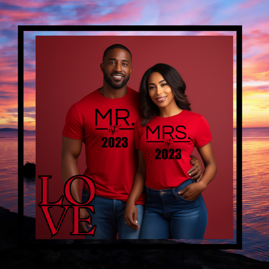 Mr and Mrs Tshirts