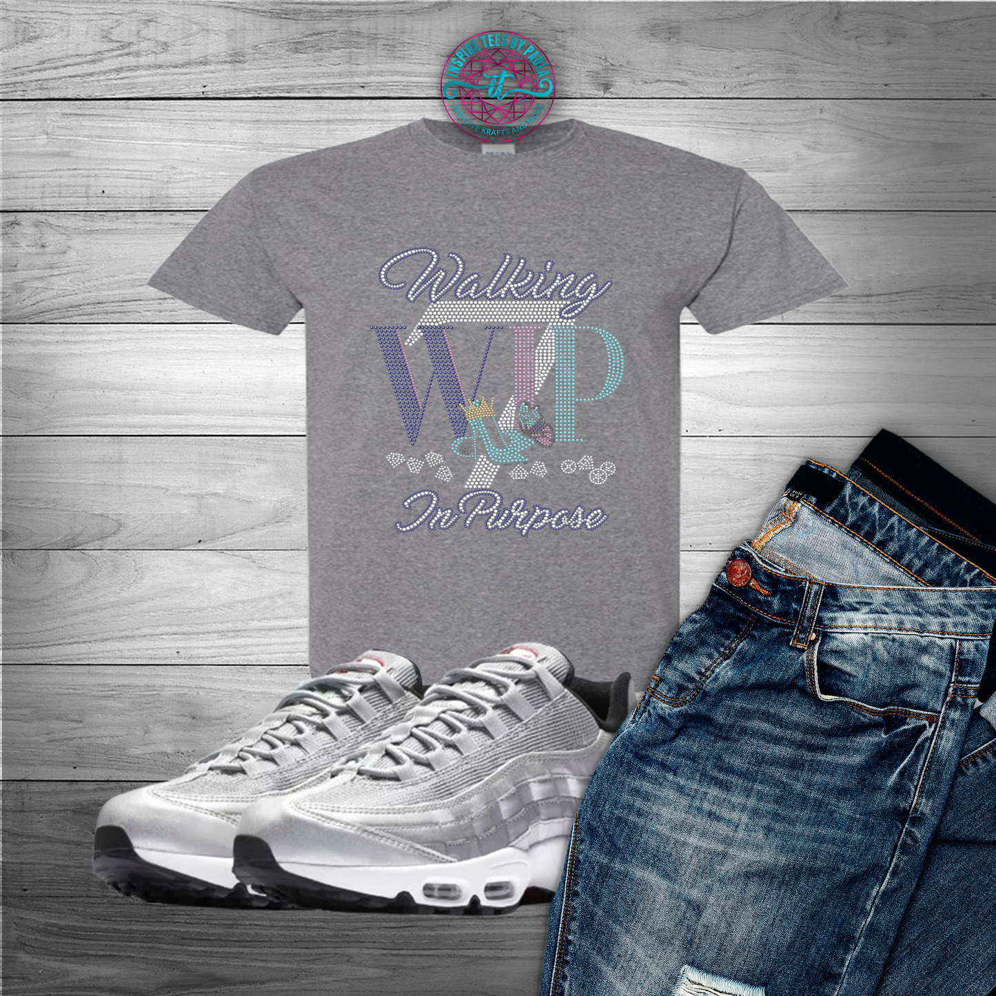 Walking in Purpose (Bling Tee)