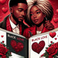 Black Love:  Story of Two Hearts (Adult Coloring Book)