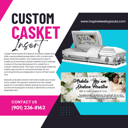 Custom Casket Panel Inserts