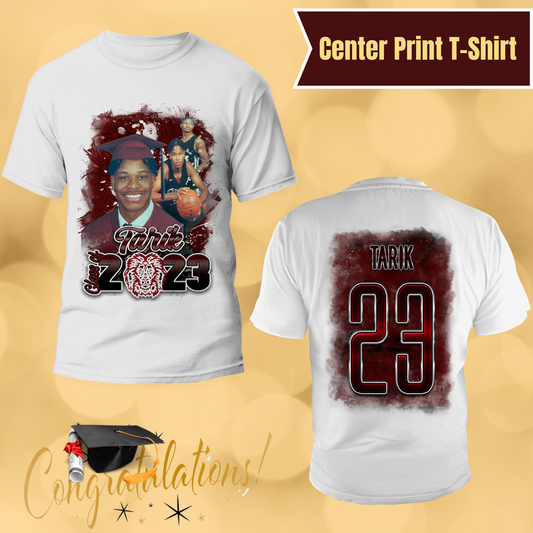 Custom Center Print Tshirt (13x9)