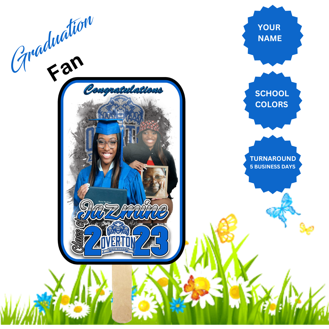 Custom Graduation Fan – InspireTeesbyPaula